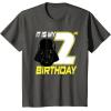 image:imageStar Wars Darth Vader 2nd Birthday TShirt TShirtAsphalt Grey