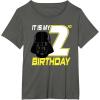 image:imageStar Wars Darth Vader 2nd Birthday TShirt TShirtAsphalt Grey