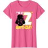 image:imageStar Wars Darth Vader 2nd Birthday TShirt TShirtPink Heather
