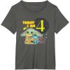 image:imageStar Wars Grogu Today I Am 4 Birthday TShirtAsphalt Grey