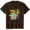 image:imageStar Wars Grogu Today I Am 4 Birthday TShirtBrown