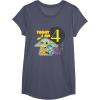 image:imageStar Wars Grogu Today I Am 4 Birthday TShirtHeather Blue