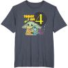 image:imageStar Wars Grogu Today I Am 4 Birthday TShirtHeather Blue