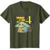 image:imageStar Wars Grogu Today I Am 4 Birthday TShirtOlive Green