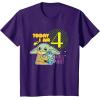 image:imageStar Wars Grogu Today I Am 4 Birthday TShirtPurple