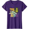 image:imageStar Wars Grogu Today I Am 4 Birthday TShirtPurple