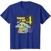 image:imageStar Wars Grogu Today I Am 4 Birthday TShirtRoyal Blue