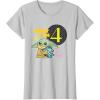 image:imageStar Wars Grogu Today I Am 4 Birthday TShirtSilver Grey