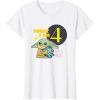 image:imageStar Wars Grogu Today I Am 4 Birthday TShirtWhite