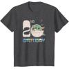 image:imageStar Wars The Mandalorian Grogu 2nd Birthday Sketch TShirtDark Heather Grey