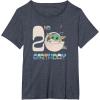 image:imageStar Wars The Mandalorian Grogu 2nd Birthday Sketch TShirtHeather Blue