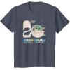 image:imageStar Wars The Mandalorian Grogu 2nd Birthday Sketch TShirtHeather Blue