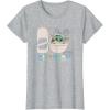 image:imageStar Wars The Mandalorian Grogu 2nd Birthday Sketch TShirtHeather Grey