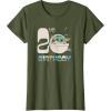 image:imageStar Wars The Mandalorian Grogu 2nd Birthday Sketch TShirtOlive Green