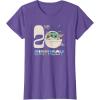 image:imageStar Wars The Mandalorian Grogu 2nd Birthday Sketch TShirtPurple Heather