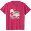 image:imageStar Wars The Mandalorian Grogu 2nd Birthday Sketch TShirtRed Heather