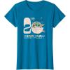 image:imageStar Wars The Mandalorian Grogu 2nd Birthday Sketch TShirtSapphire Blue