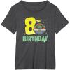 image:imageStar Wars The Mandalorian Grogu 8th Birthday Hovering Pram TShirtDark Heather Grey