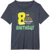 image:imageStar Wars The Mandalorian Grogu 8th Birthday Hovering Pram TShirtHeather Blue