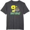 image:imageStar Wars The Mandalorian Grogu 9th Birthday Hovering Pram TShirtDark Heather Grey