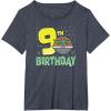 image:imageStar Wars The Mandalorian Grogu 9th Birthday Hovering Pram TShirtHeather Blue
