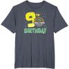image:imageStar Wars The Mandalorian Grogu 9th Birthday Hovering Pram TShirtHeather Blue