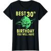 image:imageStar Wars Yoda Best 30th Birthday You Will Have Stencil TShirtBlack
