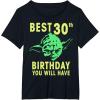 image:imageStar Wars Yoda Best 30th Birthday You Will Have Stencil TShirtBlack