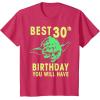 image:imageStar Wars Yoda Best 30th Birthday You Will Have Stencil TShirtRed Heather