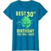 image:imageStar Wars Yoda Best 30th Birthday You Will Have Stencil TShirtSapphire Blue