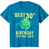 image:imageStar Wars Yoda Best 30th Birthday You Will Have Stencil TShirtSapphire Blue