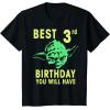 image:imageStar Wars Yoda Best 3rd Birthday You Will Have Stencil TShirtBlack