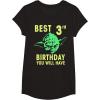 image:imageStar Wars Yoda Best 3rd Birthday You Will Have Stencil TShirtBlack