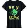 image:imageStar Wars Yoda Best 3rd Birthday You Will Have Stencil TShirtBlack