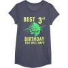 image:imageStar Wars Yoda Best 3rd Birthday You Will Have Stencil TShirtHeather Blue