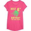 image:imageStar Wars Yoda Best 6th Birthday You Will Have Stencil TShirtPink Heather