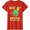 image:imageStar Wars Yoda Best 6th Birthday You Will Have Stencil TShirtRed