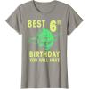 image:imageStar Wars Yoda Best 6th Birthday You Will Have Stencil TShirtSlate Grey