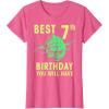 image:imageStar Wars Yoda Best 7th Birthday You Will Have Stencil TShirtPink Heather