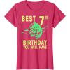 image:imageStar Wars Yoda Best 7th Birthday You Will Have Stencil TShirtRed Heather
