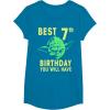 image:imageStar Wars Yoda Best 7th Birthday You Will Have Stencil TShirtSapphire Blue