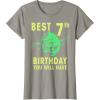 image:imageStar Wars Yoda Best 7th Birthday You Will Have Stencil TShirtSlate Grey