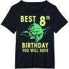 image:imageStar Wars Yoda Best 8th Birthday You Will Have Stencil TShirtBlack