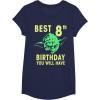 image:imageStar Wars Yoda Best 8th Birthday You Will Have Stencil TShirtNavy Blue