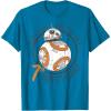 image:imageStar Wars BB8 Rollin Into My 7th Birthday Portrait TShirtSapphire Blue