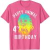 image:imageStar Wars Chewie Party Animal 4th Birthday Colorful Portrait TShirtPink Heather