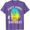 image:imageStar Wars Chewie Party Animal 4th Birthday Colorful Portrait TShirtPurple Heather