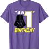 image:imageStar Wars Darth Vader 1st Birthday TShirt TShirtPurple Heather