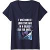 image:imageWomens Star Wars I Was Born A Long Time Ago 50th Birthday Disney VNeck TShirtNavy Blue