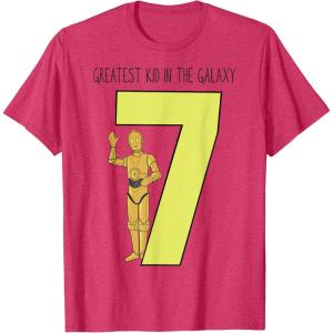 image:imageStar Wars C3PO Greatest Seventh Birthday TShirtRed Heather